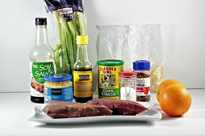 Spicy Orange Beef is light and healthy. Fresh orange juice and soy sauce are the base for the sauce. Crushed red pepper gives it a kick. Serve over rice.