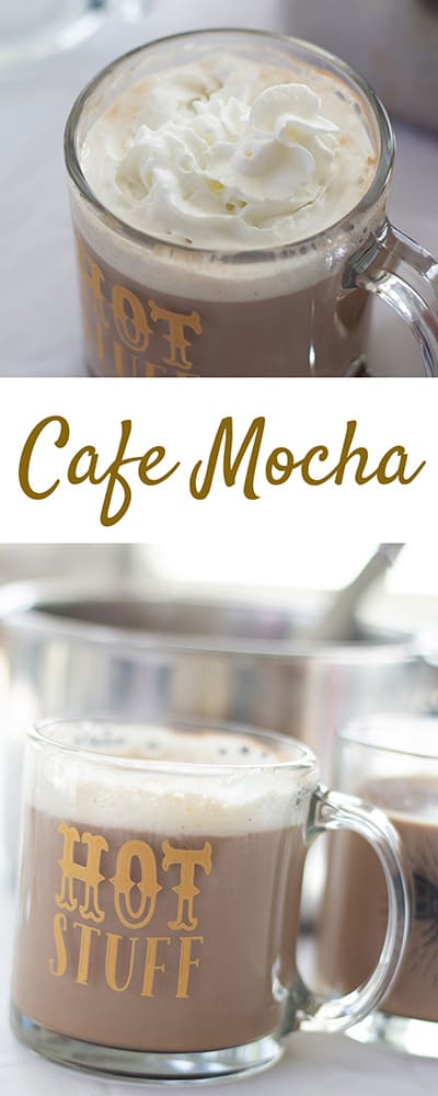 cafe mocha (chocolate coffee) is easy to make at home and can