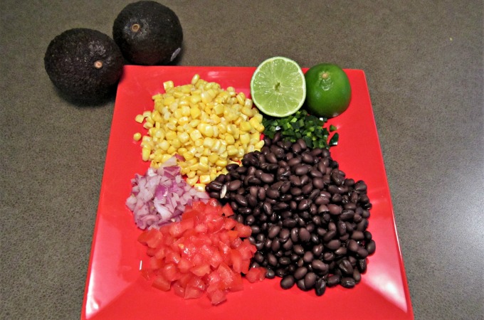Black Bean & Corn Salad is easy and delicious. It is packed with vitamins and minerals and the avocado and lime juice give it a fresh flavor.