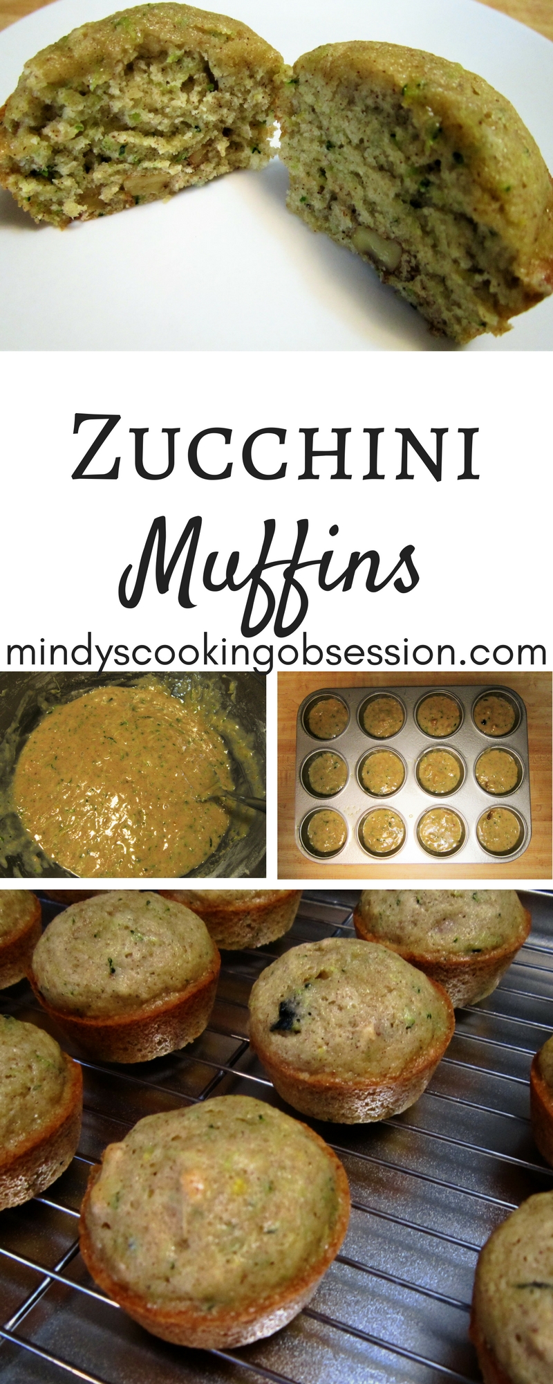 these zucchini muffins are delicious and easy.