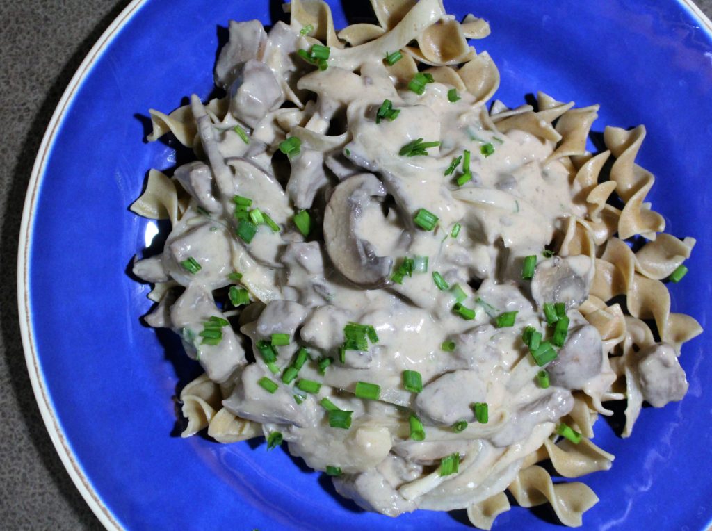 Beef Stroganoff {Lighter Version} is a bit healthier that the traditional version because there is no butter or beef broth. It is easy and delicious!