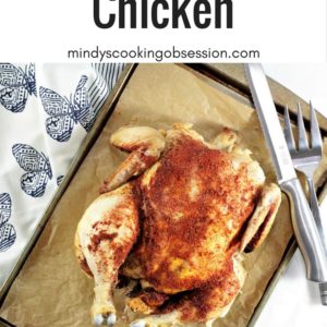 Crockpot Chicken requires only a whole chicken and 5 ingredients, is super simple, and tastes delicious. Great for those days when you are on the go!