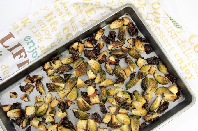 burnt brussels sprouts & apples
