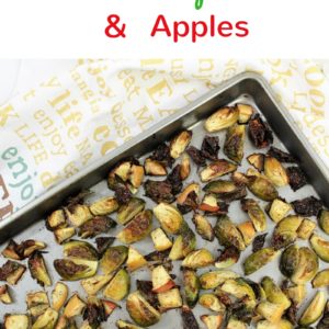 All you need are Brussels sprouts, apples, olive oil, salt and pepper to make this quick, easy and delicious recipe for Burnt Brussels Sprouts and Apples.
