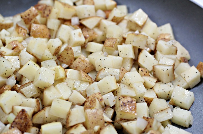 These Fried Potatoes (taters) are tender and fluffy on the inside, crisp and flavorful on the outside. Easy and worth the time it takes to make them. 
