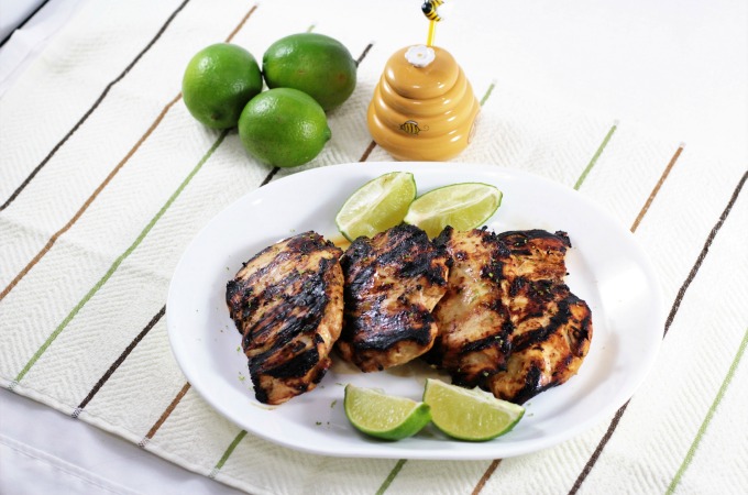 Honey Lime Chicken is tangy, sweet, and delicious. It is super easy to make and can be grilled outside, but can also be cooked in the oven.
