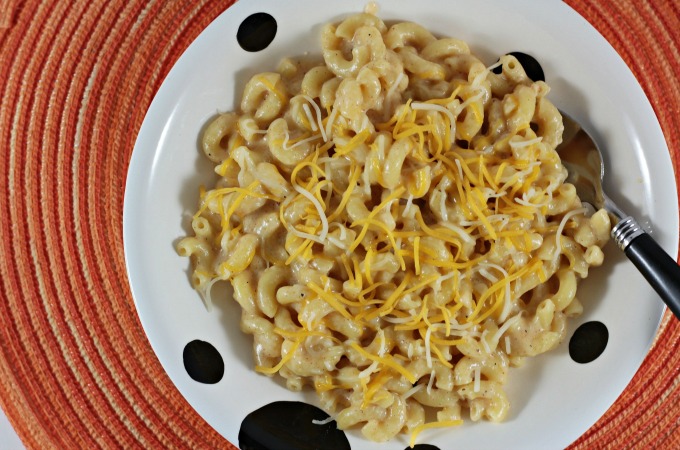 Homemade Macaroni & Cheese is a great alternative to the boxed kind. Much better for you, it is cheesy, creamy and delicious. Classic comfort food!