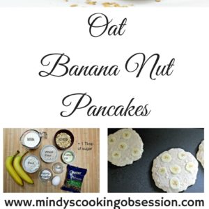 Oat Banana Nut Pancakes adds oats, wheat flour, bananas and walnuts to traditional pancake batter to make a heartier and healthier version of pancakes.