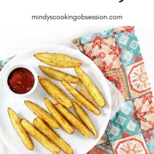 Potato Wedges are seasoned, drizzled with olive oil and then baked to perfection. They are easy to prepare and go great with beef, chicken, pork, or fish.