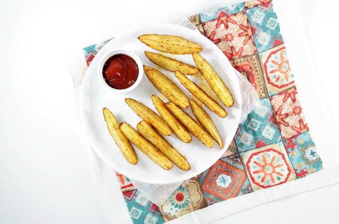 Potato Wedges are seasoned, drizzled with olive oil and then baked to perfection. They are easy to prepare and go great with beef, chicken, pork, or fish.