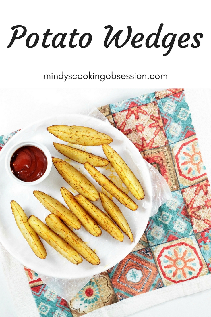 Potato Wedges are seasoned, drizzled with olive oil and then baked to perfection. They are easy to prepare and go great with beef, chicken, pork, or fish.