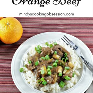 Spicy Orange Beef is light and healthy. Fresh orange juice and soy sauce are the base for the sauce. Crushed red pepper gives it a kick. Serve over rice.