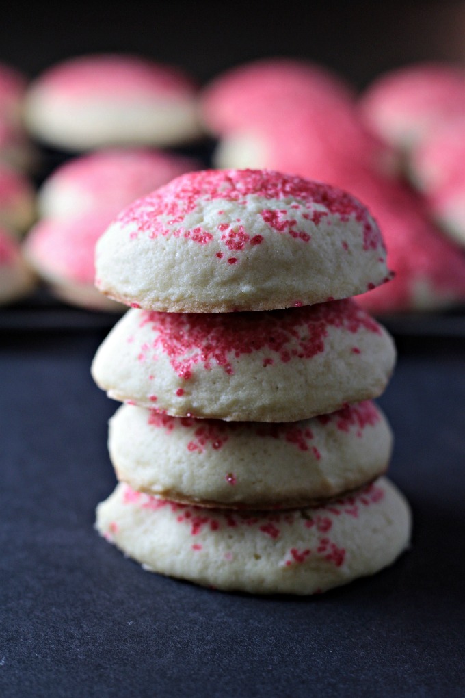 Drop Sugar Cookies are soft and fluffy. They are so easy to make and can be made for different holidays and occasions by changing the colored sugar.