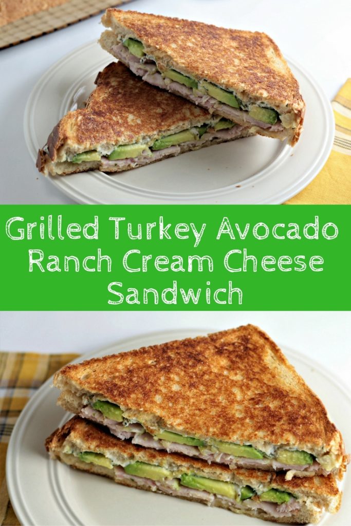 Grilled Turkey Avocado Ranch Cream Cheese Sandwich makes a quick, healthy and tasty lunch or dinner. Why go to the deli when you can make this at home?