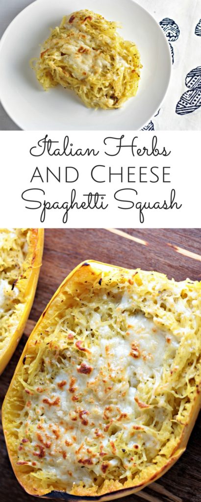 Italian Herbs and Cheese Spaghetti Squash is delicious and easy to prepare. It makes the perfect side dish, but could also be served as the main course.