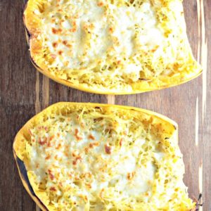 Italian Herbs and Cheese Spaghetti Squash is delicious and easy to prepare. It makes the perfect side dish, but could also be served as the main course.