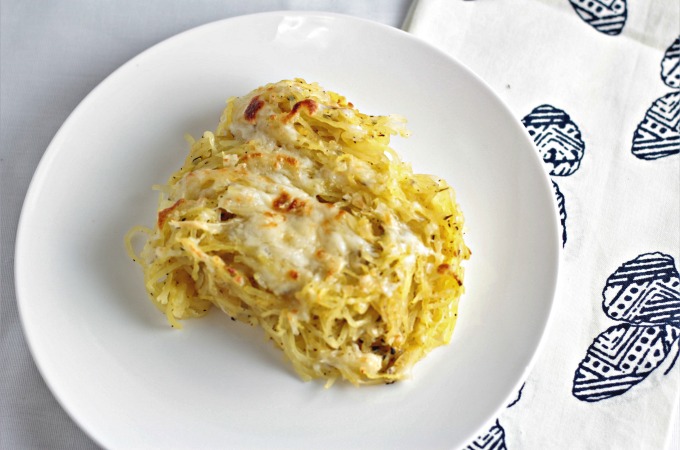 Italian Herbs and Cheese Spaghetti Squash is delicious and easy to prepare. It makes the perfect side dish, but could also be served as the main course.