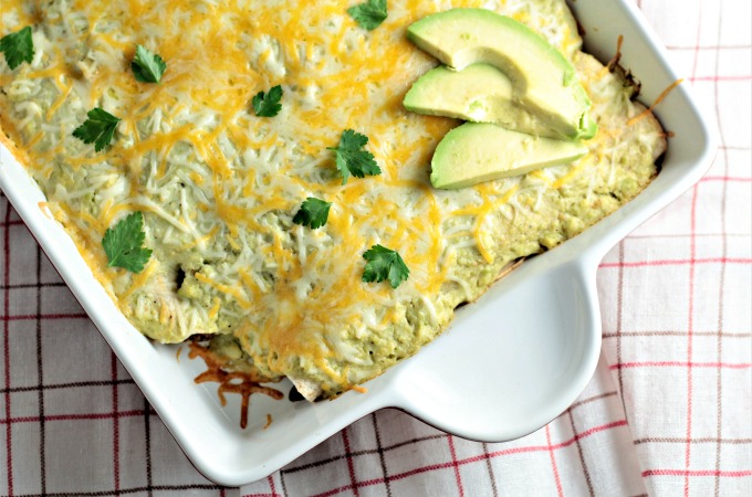 Skinny Beef Enchiladas with Creamy Avocado Sauce is a great low calorie and lowfat version of this classic Mexican dish. Easy, nutritious, and delicious!