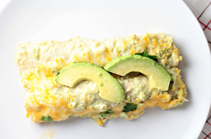 Skinny Beef Enchiladas with Creamy Avocado Sauce is a great low calorie and lowfat version of this classic Mexican dish. Easy, nutritious, and delicious!