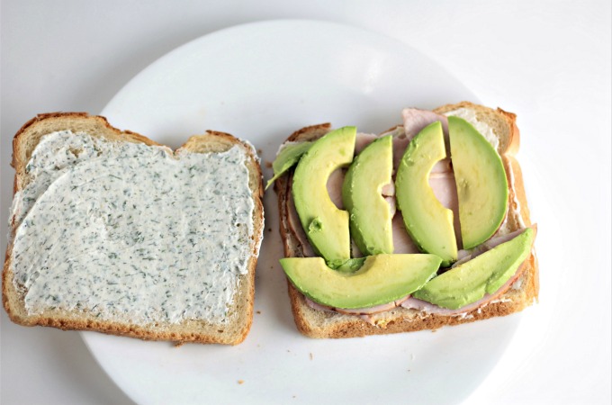 Grilled Turkey Avocado Ranch Cream Cheese Sandwich makes a quick, healthy and tasty lunch or dinner. Why go to the deli when you can make this at home?