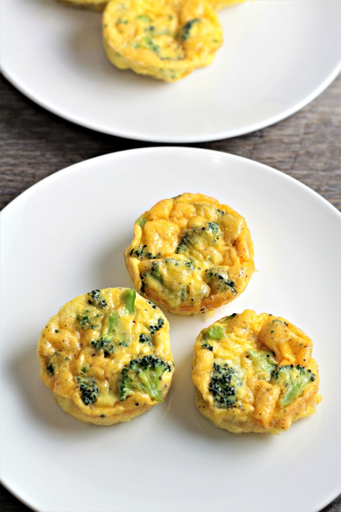 Broccoli Cheddar Egg Cups combine broccoli, cheese, eggs, salt, pepper, and a splash of milk to make an easy breakfast, brunch, lunch, or even dinner! 