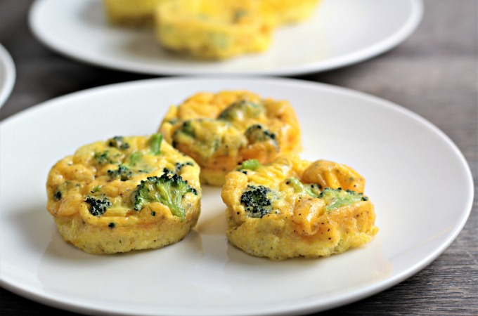 Broccoli Cheddar Egg Cups combine broccoli, cheese, eggs, salt, pepper, and a splash of milk to make an easy breakfast, brunch, lunch, or even dinner! 