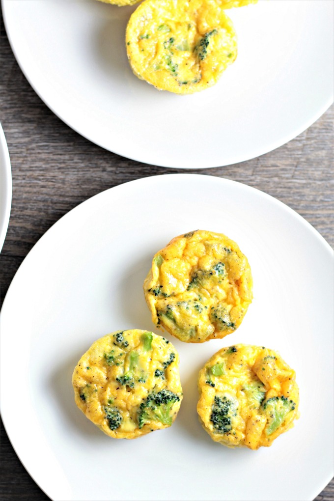 Broccoli Cheddar Egg Cups combine broccoli, cheese, eggs, salt, pepper, and a splash of milk to make an easy breakfast, brunch, lunch, or even dinner! 