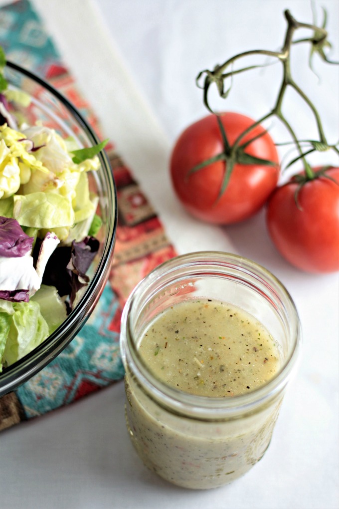 Olive Garden Creamy Italian Dressing (copycat) transforms store bought salad dressing into a creamy and tangy dressing like the popular restaurant.