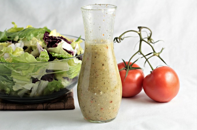 Olive Garden Creamy Italian Dressing (copycat) transforms store bought salad dressing into a creamy and tangy dressing like the popular restaurant.