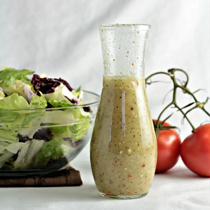 Olive Garden Creamy Italian Dressing (copycat) transforms store bought salad dressing into a creamy and tangy dressing like the popular restaurant.