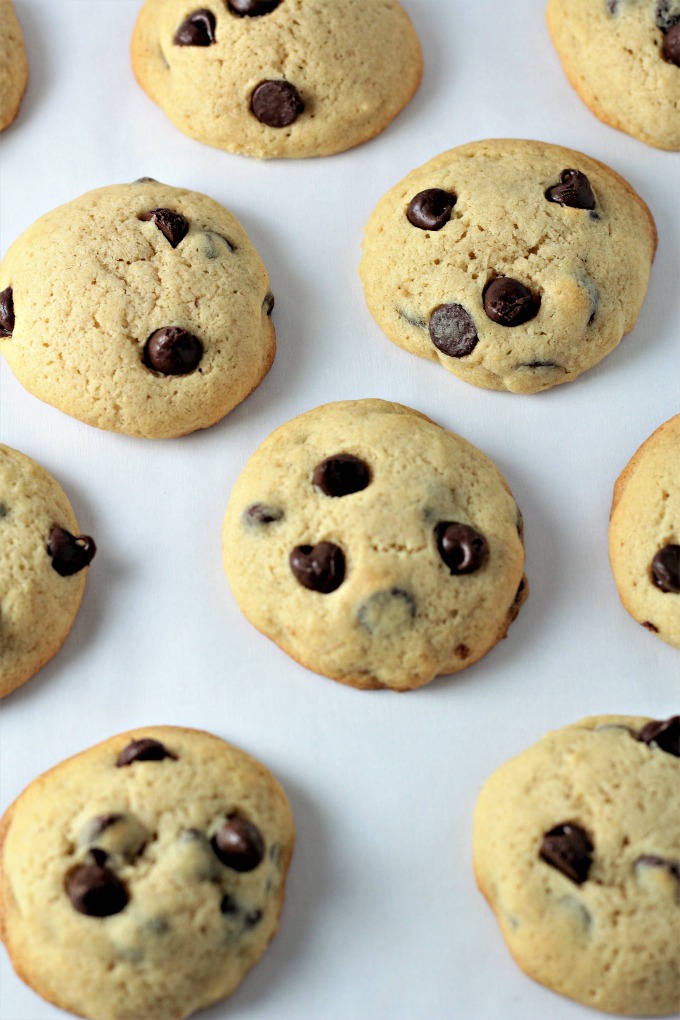 Perfect Chocolate Chip Cookies are fluffy and cake-like. I was inspired to change the traditional chewy cookies into cake-y cookies that are so delicious!