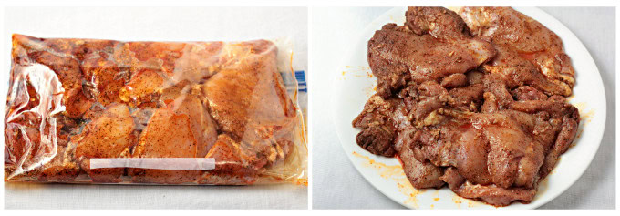 Chipotle Style Grilled Chicken Thighs are marinated in herbs and spices and then grilled to perfection. Great alone, in burritos, bowls, or tacos. 