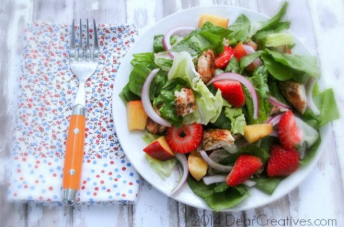 35 Amazing Grilled Chicken Recipes has grilled chicken in the form of kabobs, salads, sandwiches, wings, thighs, breasts, and even a mashed potato bowl.