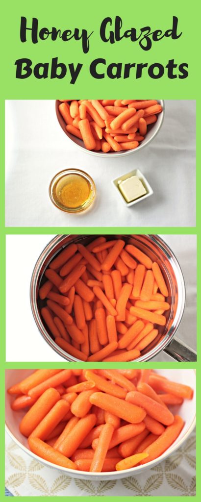 Honey Glazed Baby Carrots combine carrots, butter, and honey to make a delicious and healthy 3 ingredients vegetarian side dish the kids will love. 