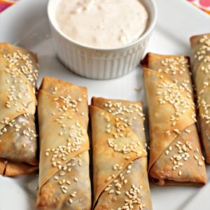 Baked Cheeseburger Egg Rolls are an American twist on this Asian classic. Ground beef, onion, cheese Worcestershire sauce, and mustard in a wonton wrapper.