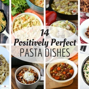 14 Positively Perfect Pasta Dishes is a round up that features all kinds of different pasta dishes that will be loved by kids and adults alike.