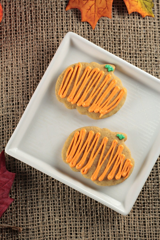 Pumpkin Spice Sugar Cookies are easy to roll and cut out into your favorite shapes. The dough is tasty and easy to work with. A great seasonal cookie!