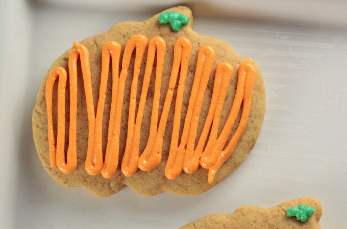 Pumpkin Spice Sugar Cookies are easy to roll and cut out into your favorite shapes. The dough is tasty and easy to work with. A great seasonal cookie!