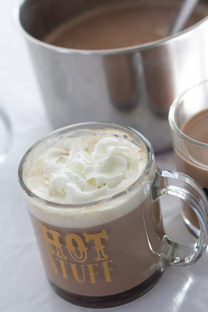Cafe Mocha (Chocolate Coffee) features strong coffee, cocoa powder, sugar and milk. It is an easy make at home Cafe Mocha that will save you money!