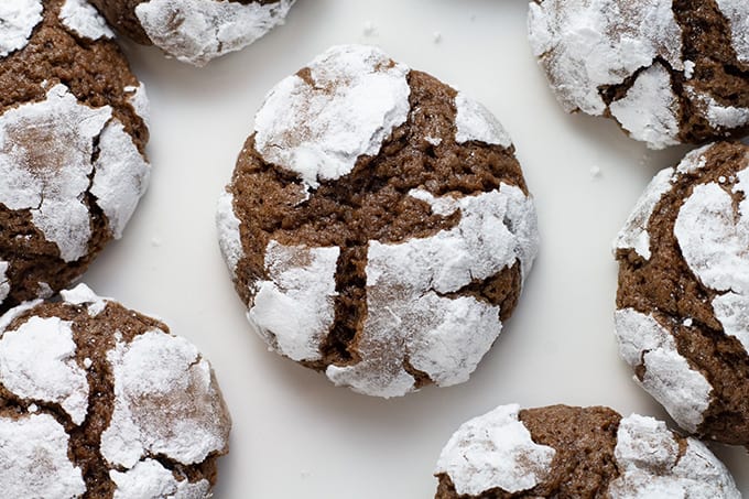 Chocolate Crinkle Cookies have a brownie like texture, are made with cocoa powder and powdered sugar. They look very impressive and are so easy to make!