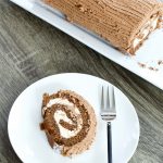 Chocolate Yule Log features chocolate sponge cake filled with cream cheese frosting adn topped with a chocolate frosting. Lightened up with Sweet'N Low.