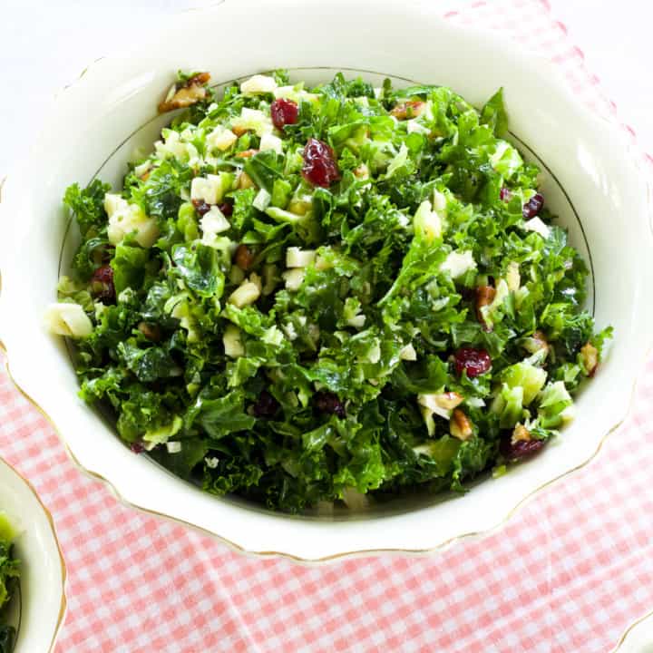 Brussels Sprouts & Kale Salad Mindy's Cooking Obsession