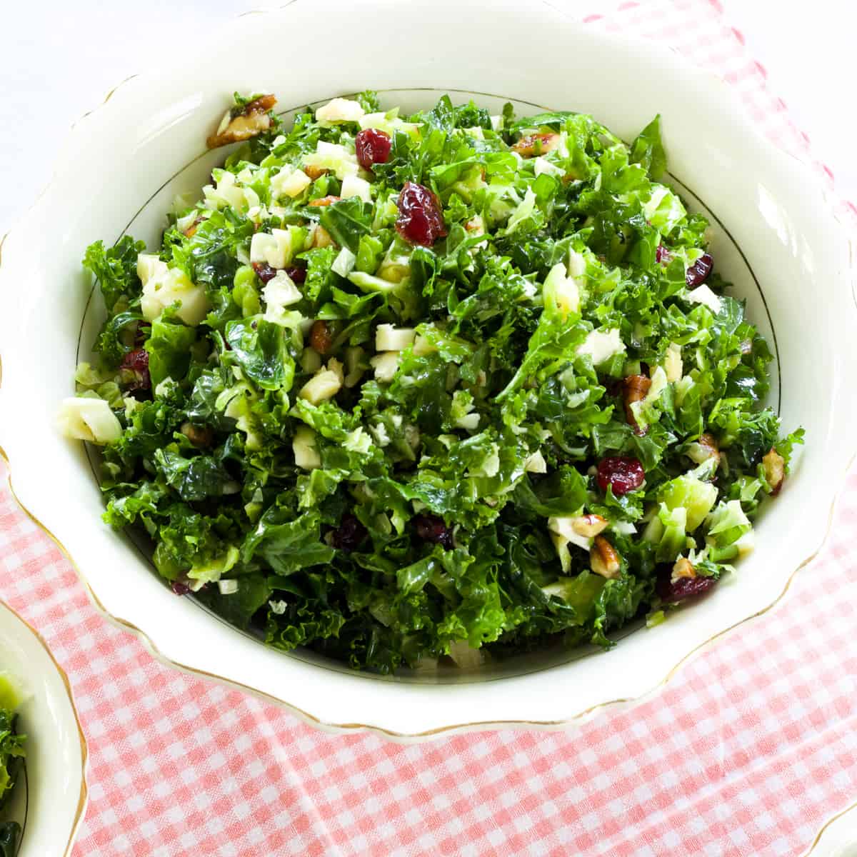 Brussels Sprouts & Kale Salad Mindy's Cooking Obsession