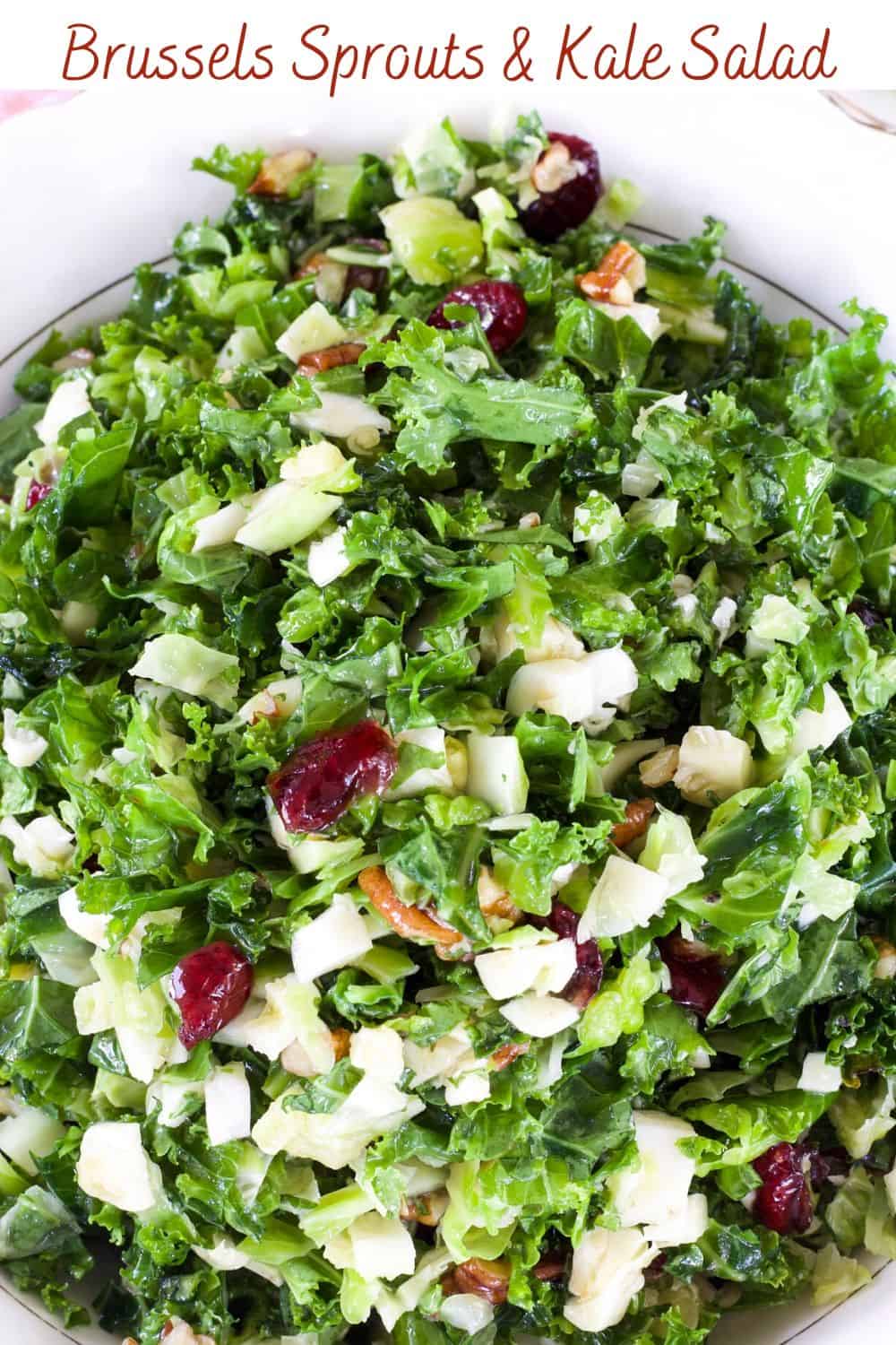 Close up of a bowl of Cracker Barrel sprouts n' kale salad