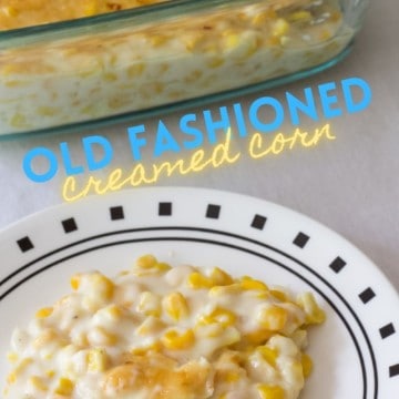 Old Fashioned Creamed Corn - a traditional Native American dish requiring only a handful of ingredients. Ours is sweet, creamy and delicious.