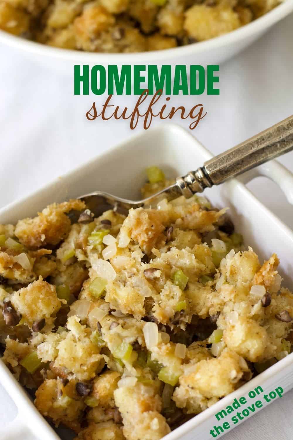 Homemade Stove Top Stuffing  via @mindyscookingobsession