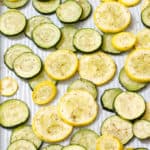 Roasted Zucchini & Summer Squash is an easy, delicious, and healthy five ingredient side dish that can be on the table in no time.