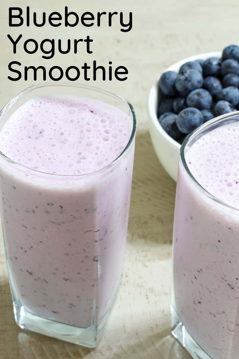 This five ingredient milk-based Healthy Blueberry Yogurt Smoothie features vanilla Greek yogurt and is as delicious as it is good for you!