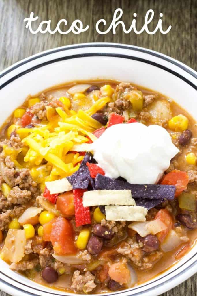 Mild Mexican Taco Chili - Mindy's Cooking Obsession