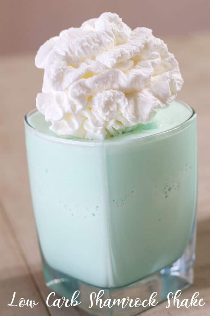 Low Carb Shamrock Shake is our lightened up version of this popular tasty and festive shake. Just 5 ingredients are all you need to make it!